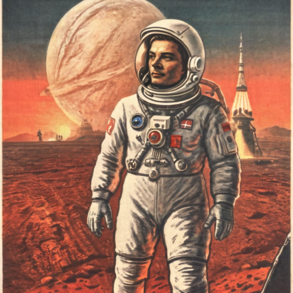 Astronaut on mars